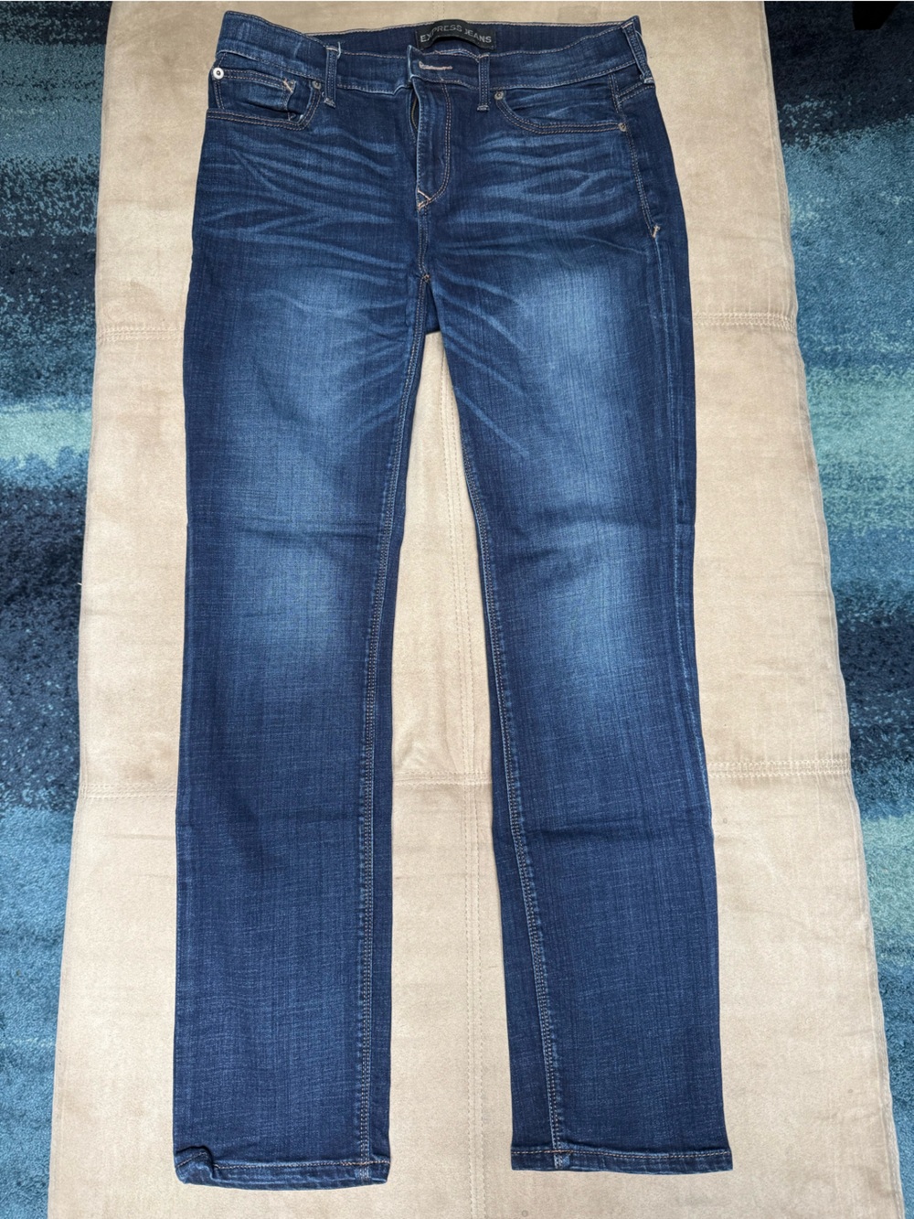 Express mid-rise skinny jeans